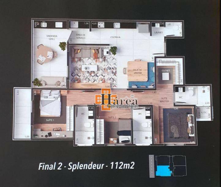 Cobertura à venda com 3 quartos, 112m² - Foto 2