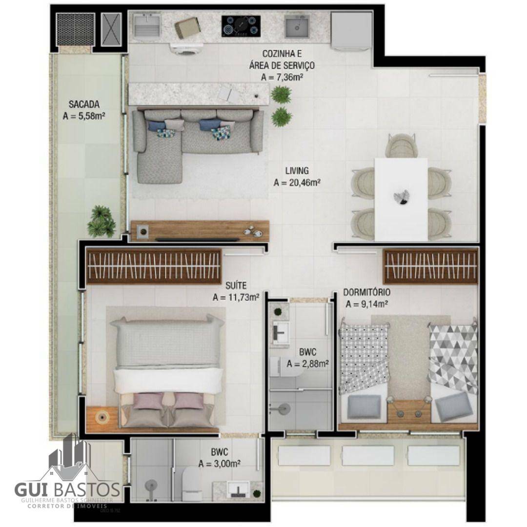 Apartamento à venda com 2 quartos, 64m² - Foto 14