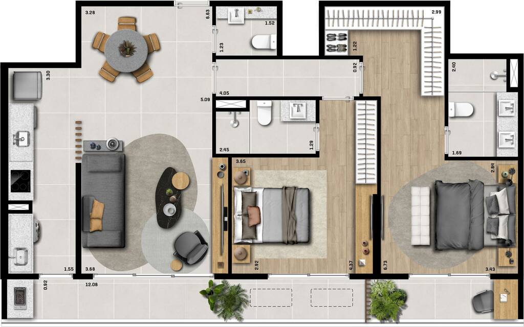 Apartamento à venda com 2 quartos, 10244m² - Foto 10