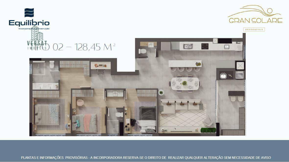 Apartamento à venda com 3 quartos, 128m² - Foto 6