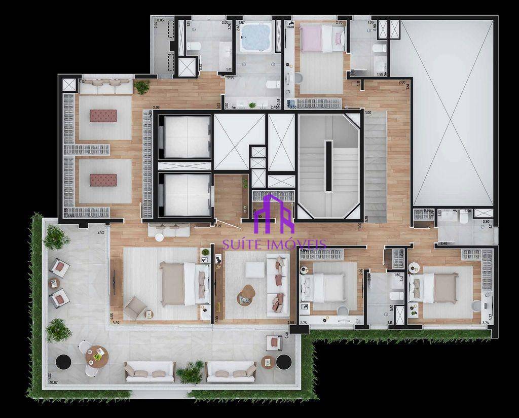 Apartamento à venda com 4 quartos, 276m² - Foto 5