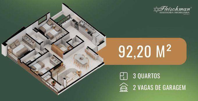 Apartamento à venda com 3 quartos, 105m² - Foto 3