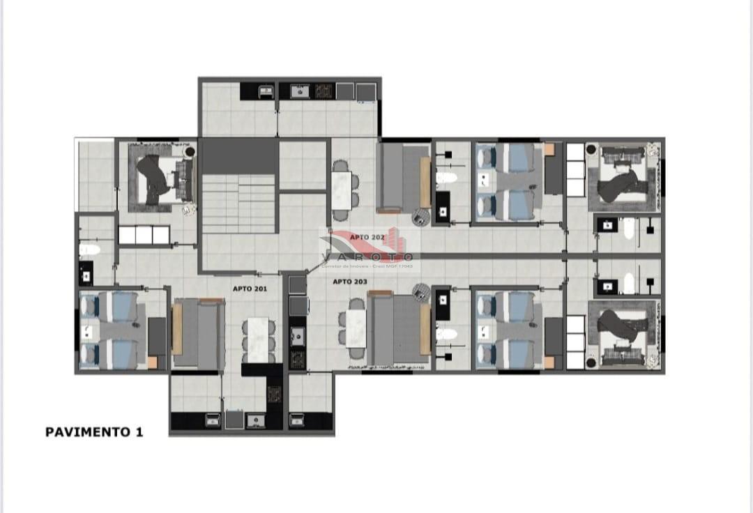 Apartamento à venda com 2 quartos, 4m² - Foto 2