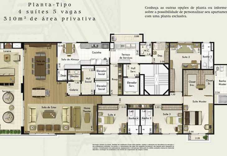 Apartamento à venda com 4 quartos, 696m² - Foto 14