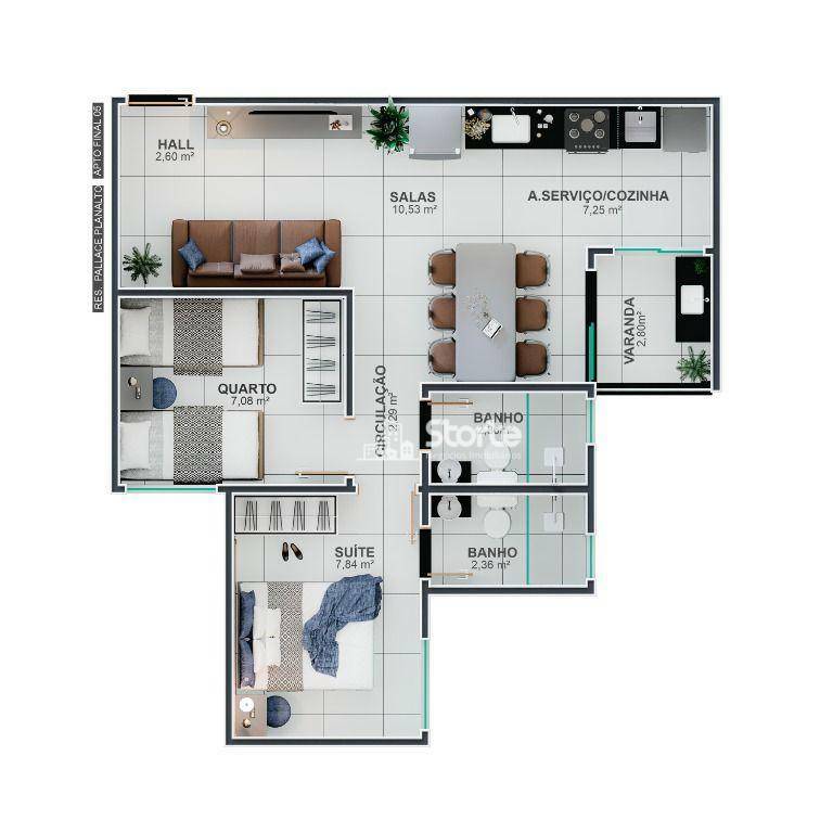 Apartamento à venda com 2 quartos, 73m² - Foto 22