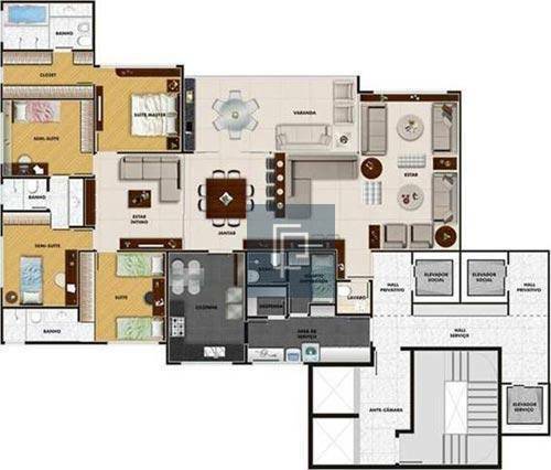 Apartamento à venda com 4 quartos, 215m² - Foto 14