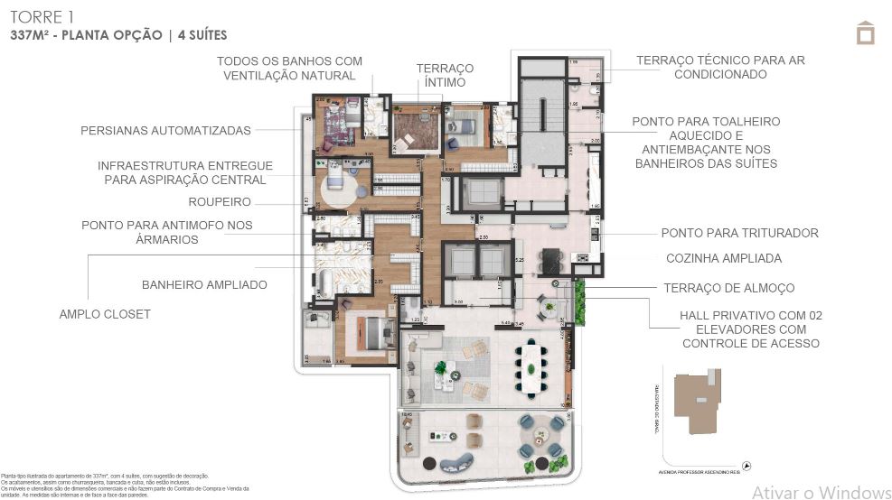 Apartamento à venda com 4 quartos, 337m² - Foto 17