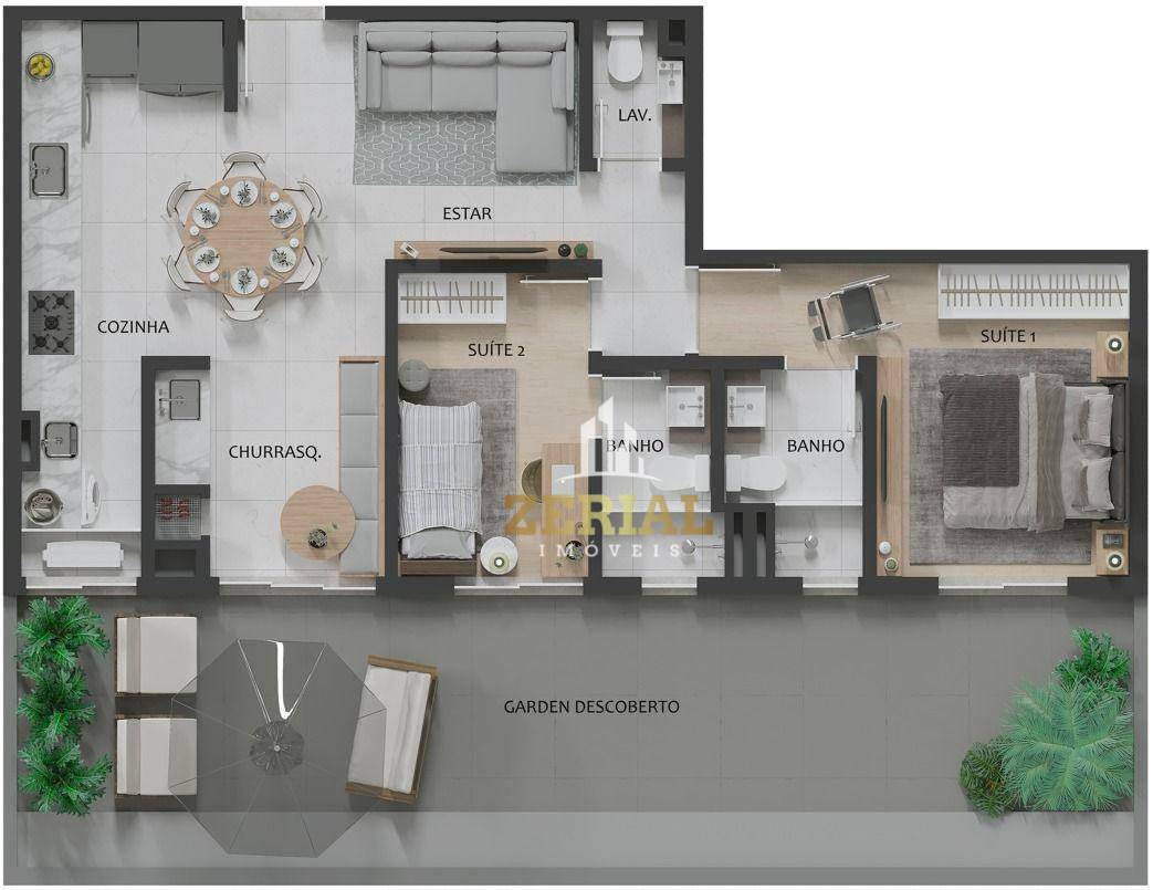 Apartamento à venda com 2 quartos, 65m² - Foto 1