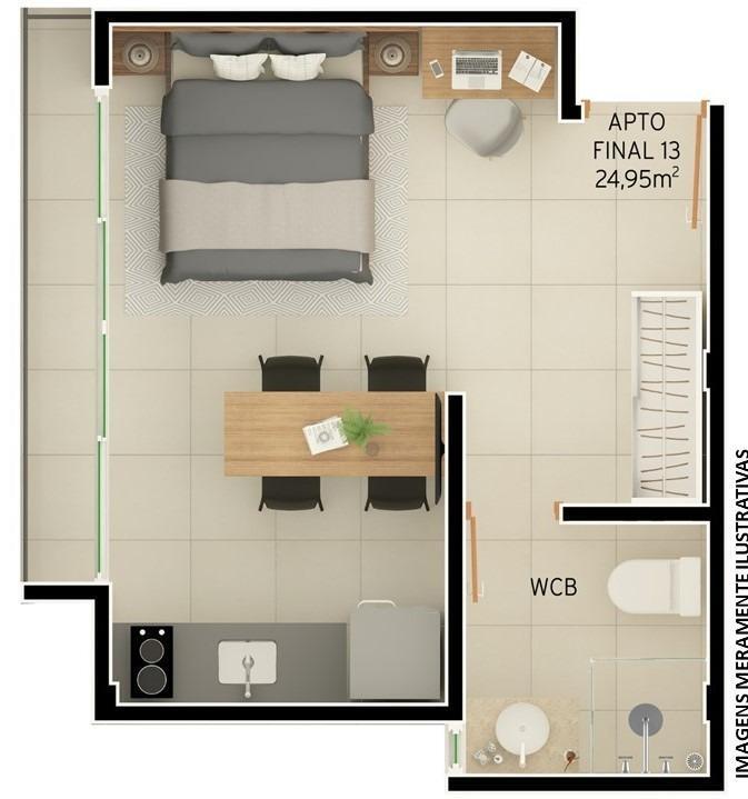 Apartamento à venda com 1 quarto, 18m² - Foto 12