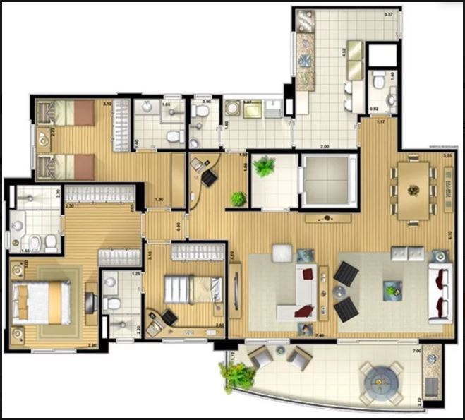 Apartamento à venda com 3 quartos, 139m² - Foto 4