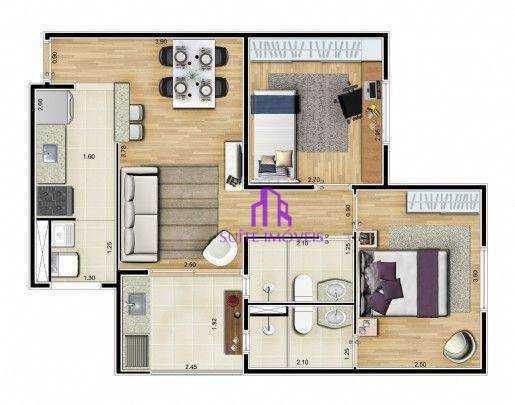 Apartamento à venda com 2 quartos, 43m² - Foto 20