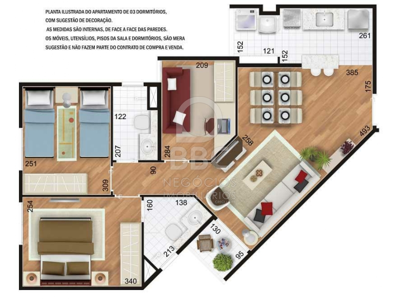 Apartamento à venda com 3 quartos, 61m² - Foto 15