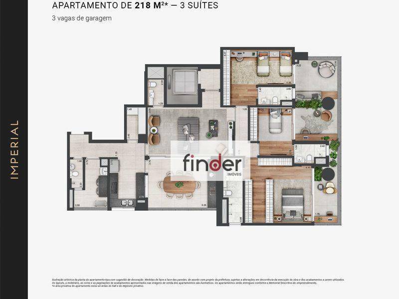 Apartamento à venda com 3 quartos, 218m² - Foto 18