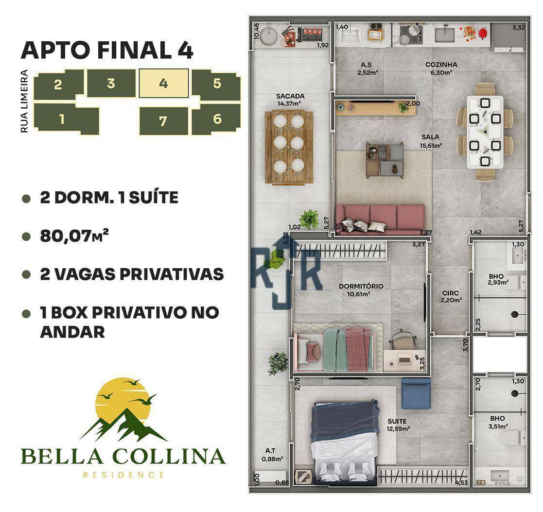 Apartamento à venda com 2 quartos, 80m² - Foto 26