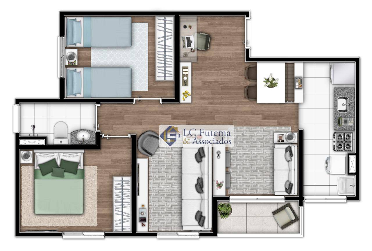 Apartamento à venda e aluguel com 1 quarto, 42m² - Foto 11