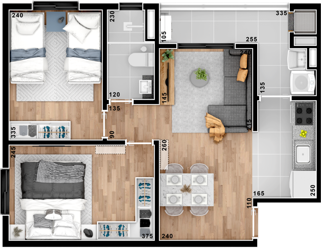 Apartamento à venda com 3 quartos, 64m² - Foto 48