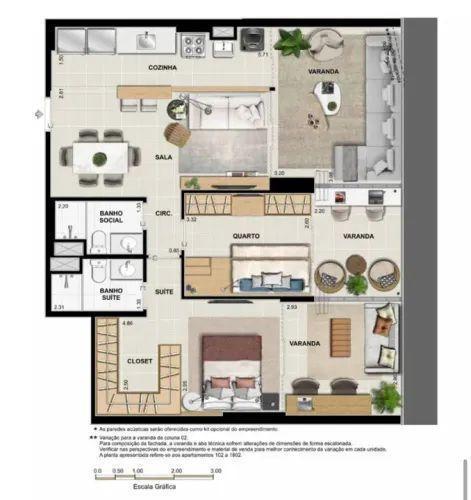 Apartamento à venda com 2 quartos, 87m² - Foto 16