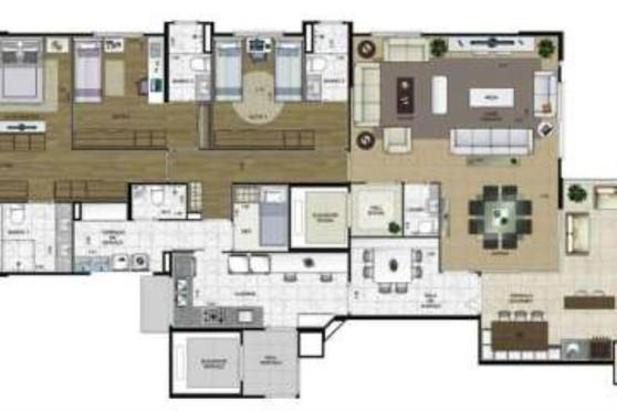 Apartamento à venda com 3 quartos, 170m² - Foto 6