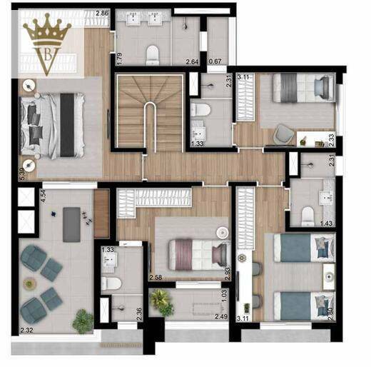 Cobertura à venda com 4 quartos, 191m² - Foto 4