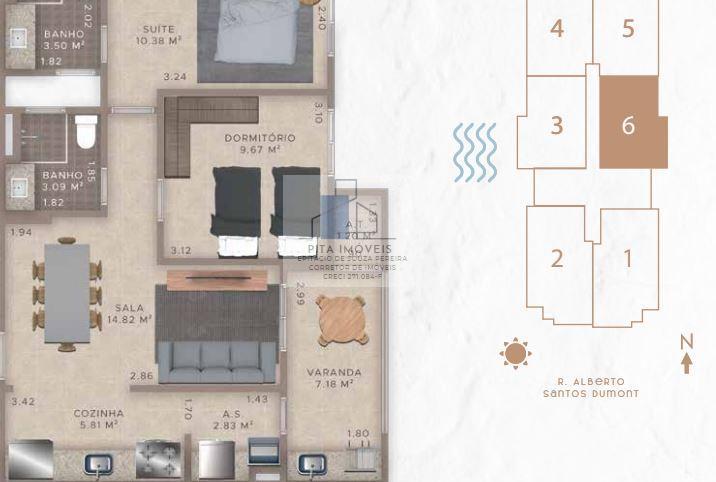 Apartamento à venda com 2 quartos, 75m² - Foto 27