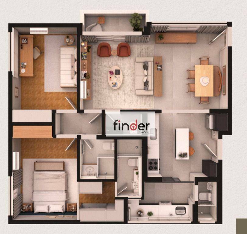 Apartamento à venda com 2 quartos, 107m² - Foto 16