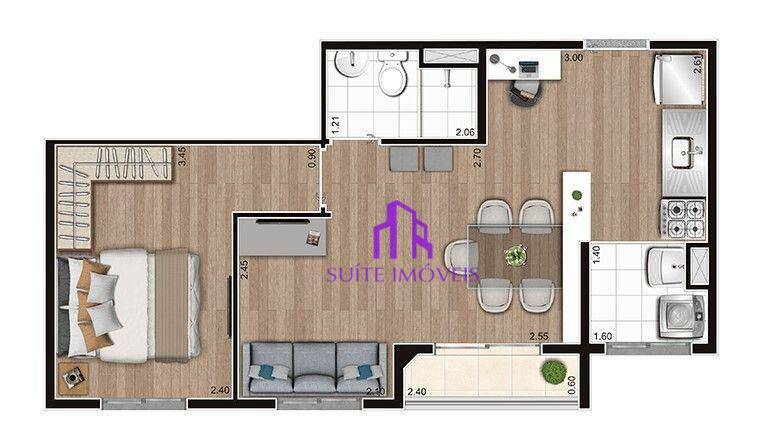 Apartamento à venda com 2 quartos, 37m² - Foto 11