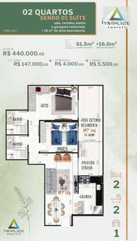 Apartamento à venda com 2 quartos, 65m² - Foto 10