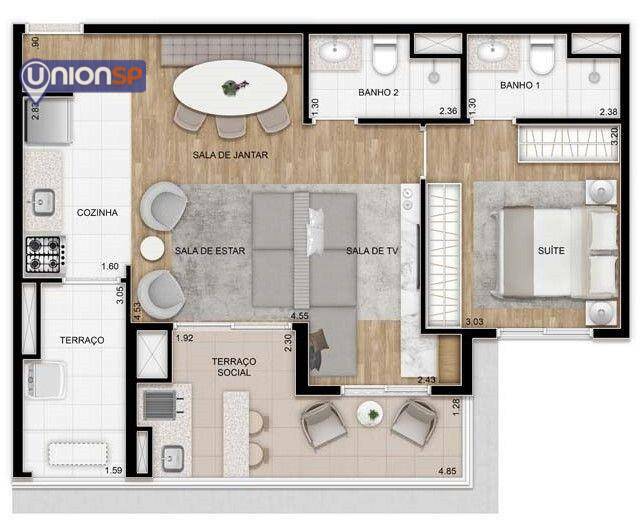 Apartamento à venda com 3 quartos, 79m² - Foto 25