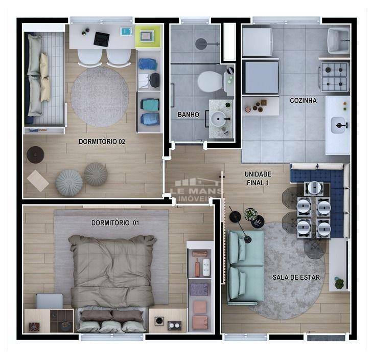 Apartamento à venda com 2 quartos, 45m² - Foto 16