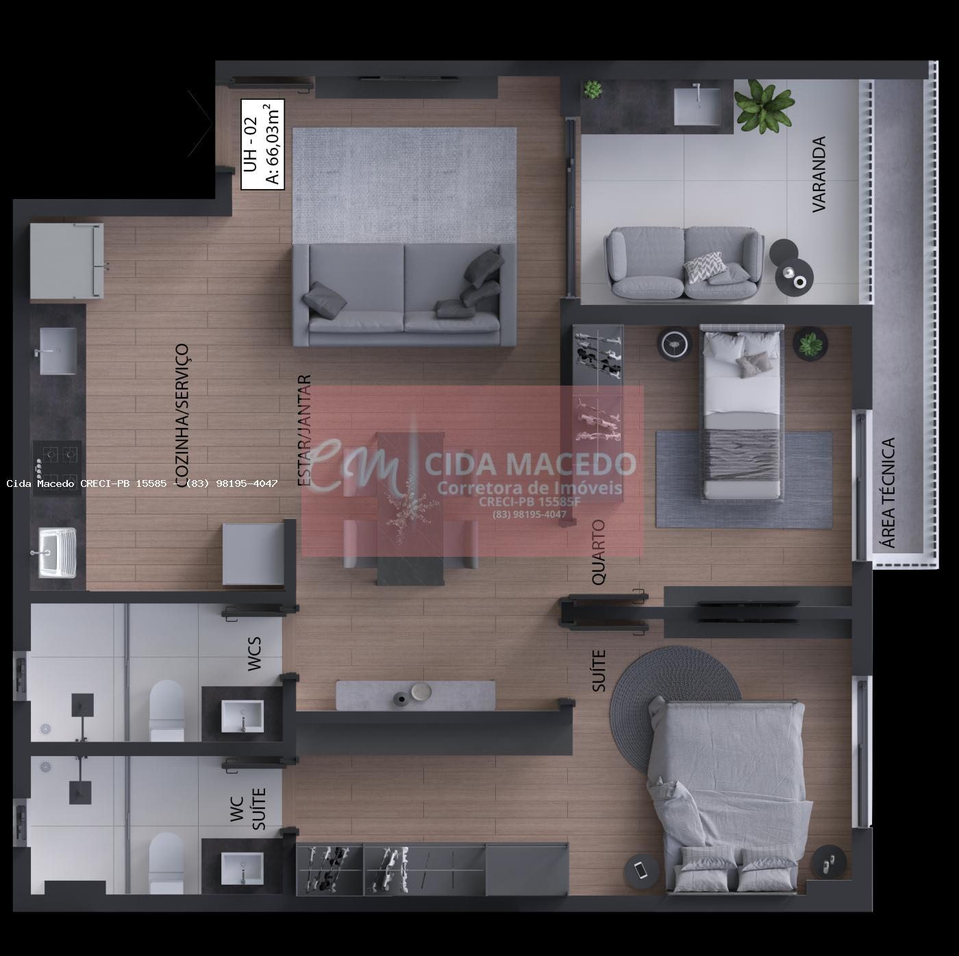 Apartamento à venda com 2 quartos, 56m² - Foto 24