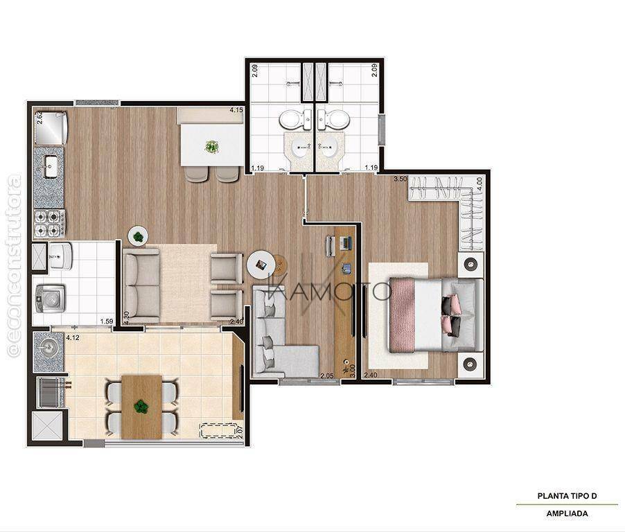 Apartamento à venda com 2 quartos, 43m² - Foto 43