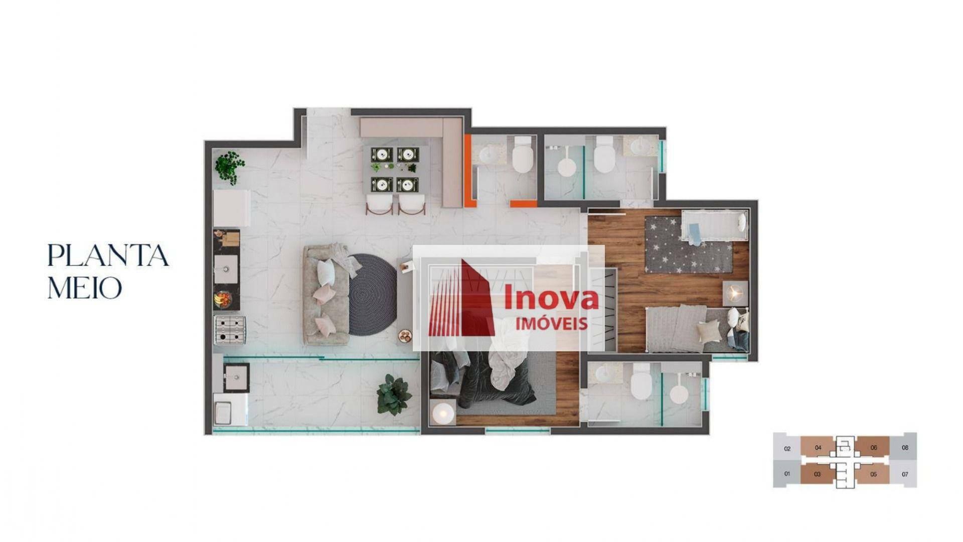 Apartamento à venda com 2 quartos, 55m² - Foto 13