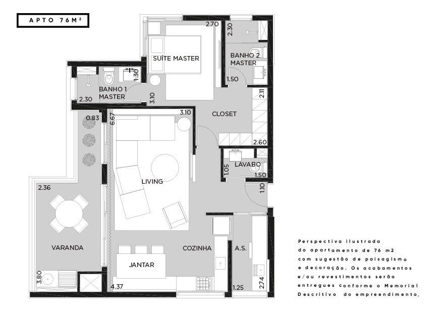 Apartamento à venda com 2 quartos, 136m² - Foto 23