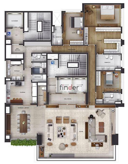 Apartamento à venda com 4 quartos, 303m² - Foto 22