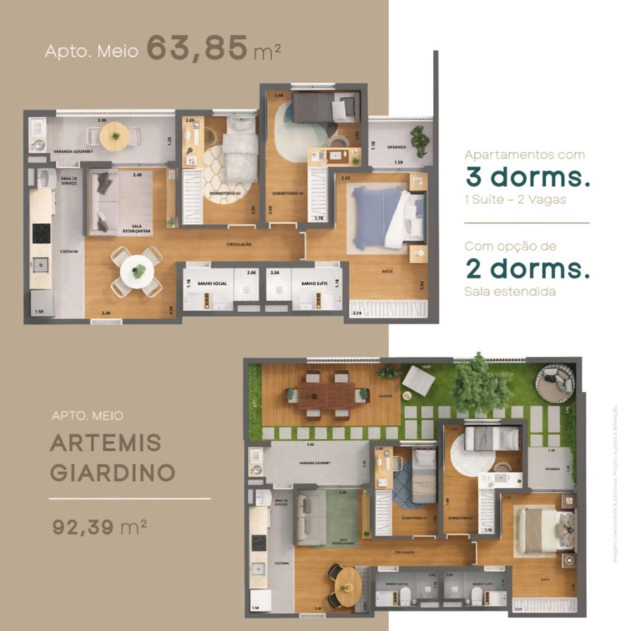 Apartamento à venda com 3 quartos, 64m² - Foto 28