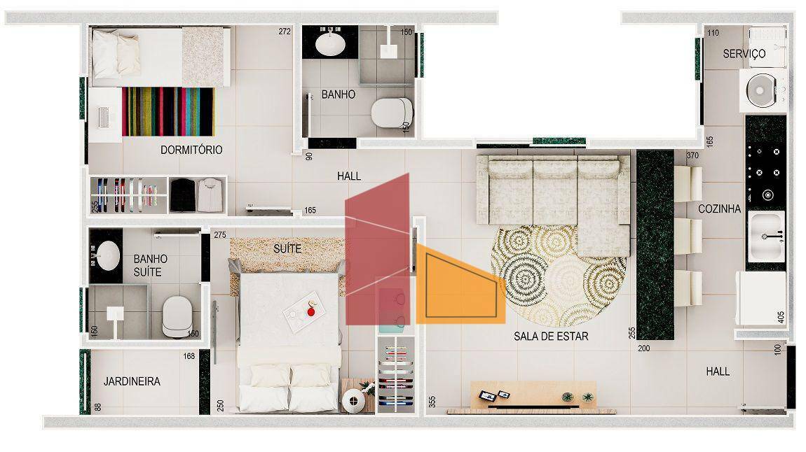 Apartamento à venda com 2 quartos, 46m² - Foto 9