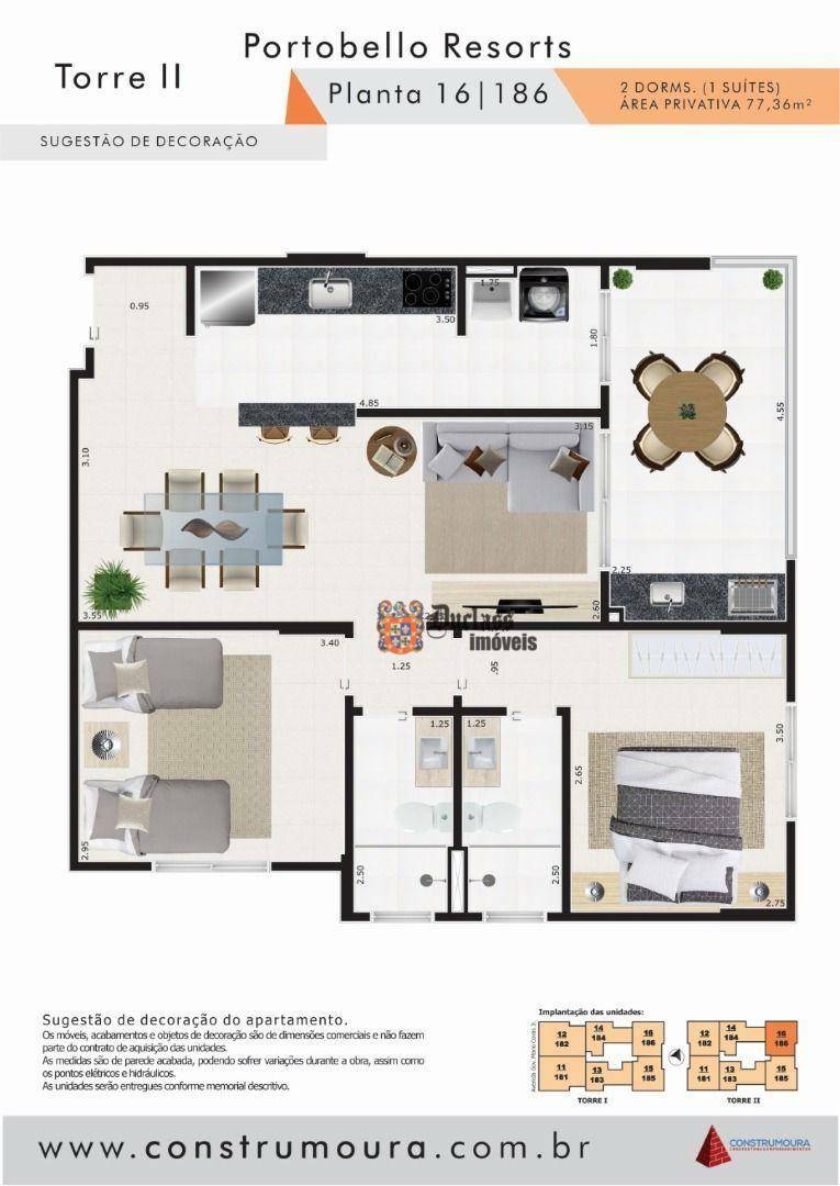 Apartamento à venda com 2 quartos, 77m² - Foto 15