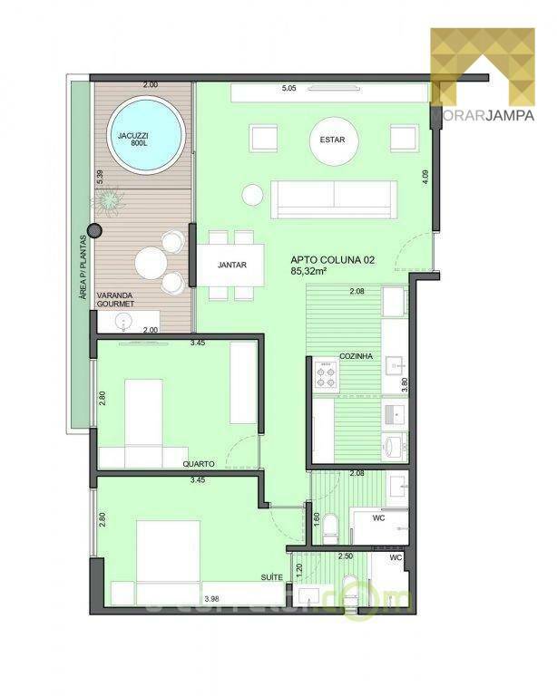 Apartamento à venda com 2 quartos, 62m² - Foto 16