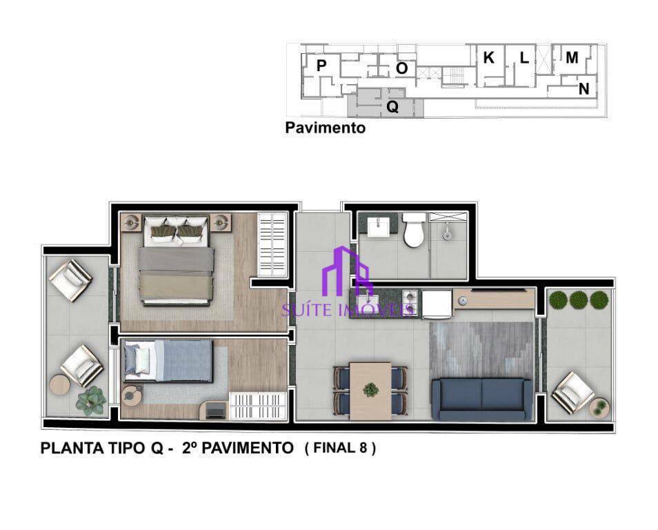 Apartamento à venda com 2 quartos, 49m² - Foto 23