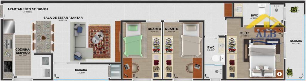 Apartamento à venda com 3 quartos, 88m² - Foto 21