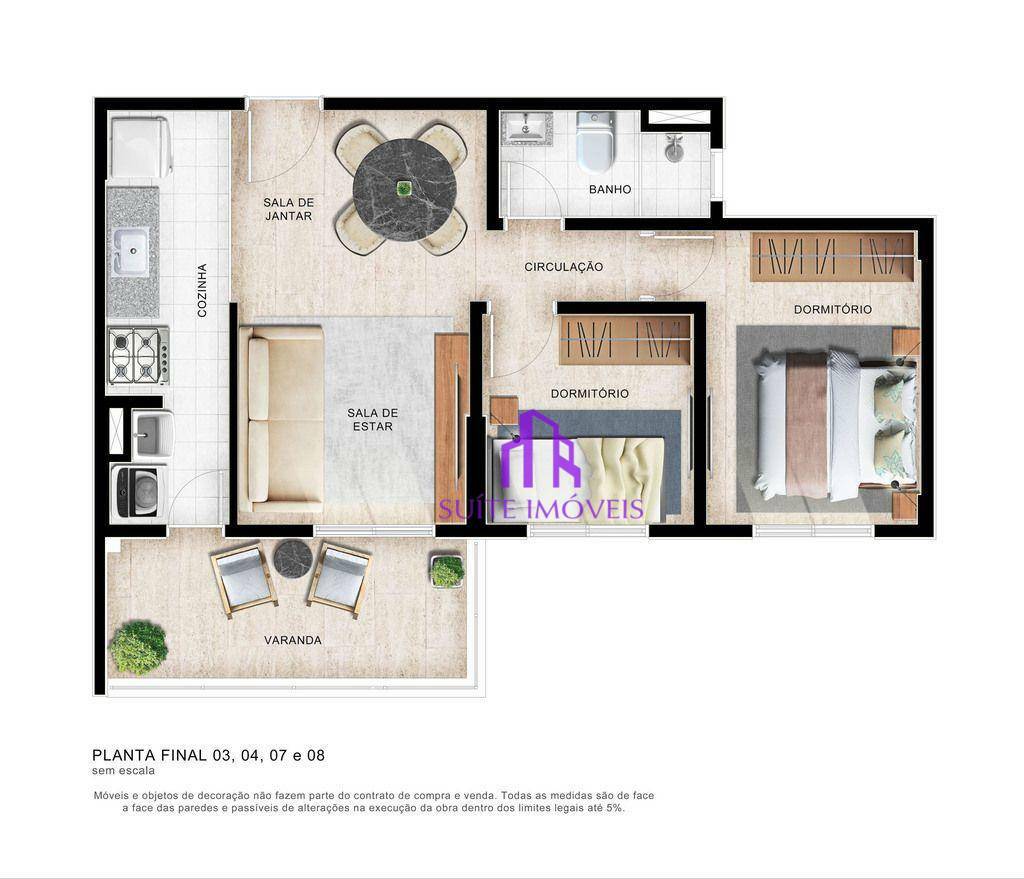 Apartamento à venda com 2 quartos, 42m² - Foto 11