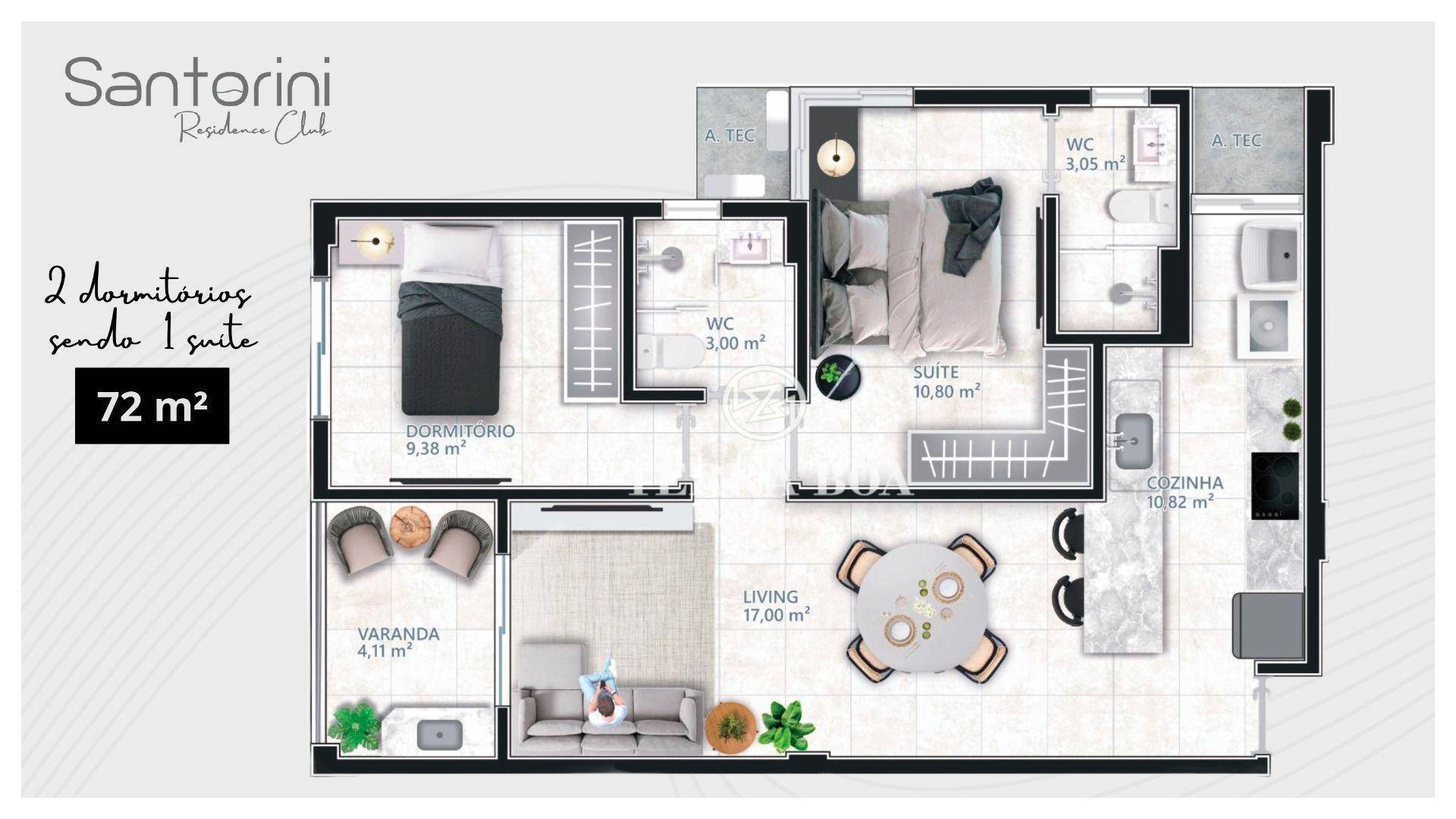 Apartamento à venda com 2 quartos, 72m² - Foto 4