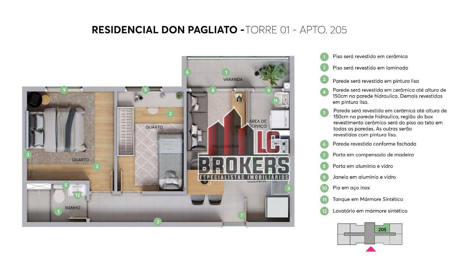 Apartamento à venda com 2 quartos, 43m² - Foto 15