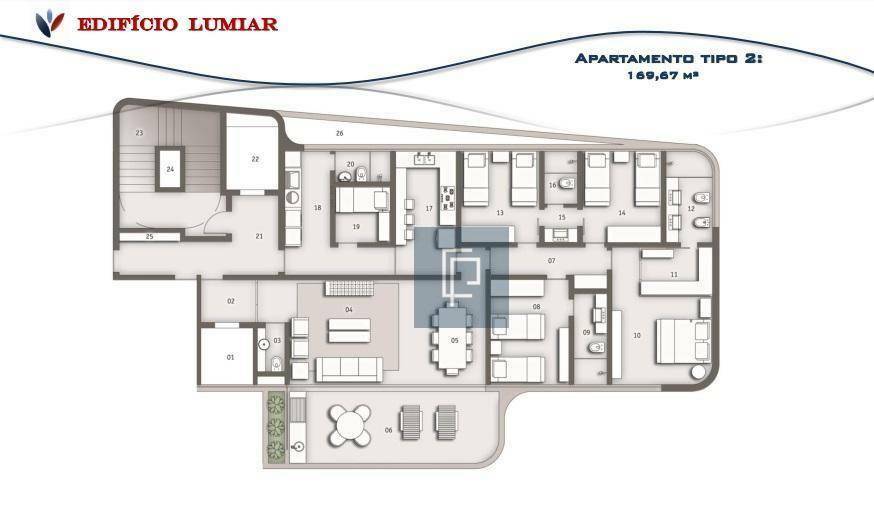 Apartamento à venda com 4 quartos, 169m² - Foto 6
