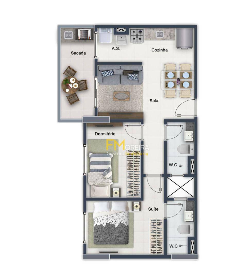 Apartamento à venda com 2 quartos, 57m² - Foto 15