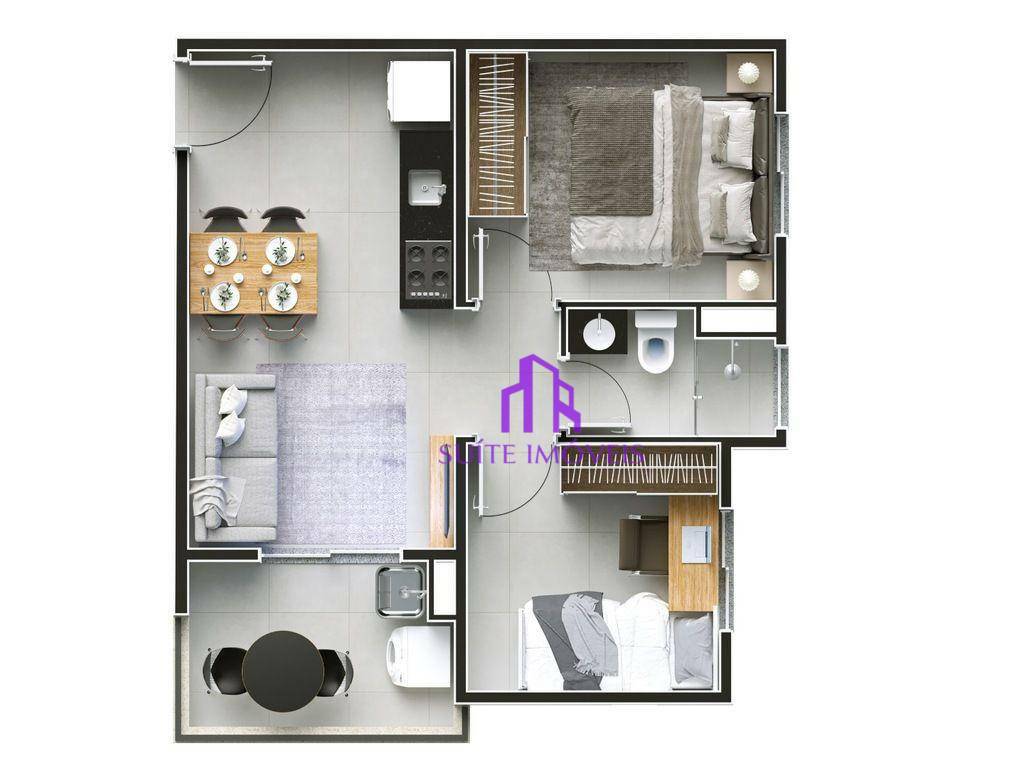 Apartamento à venda com 1 quarto, 30m² - Foto 38