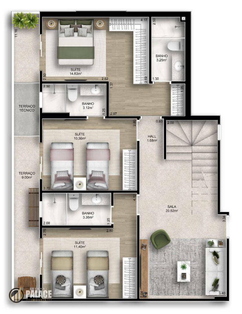 Cobertura à venda com 3 quartos, 156m² - Foto 59