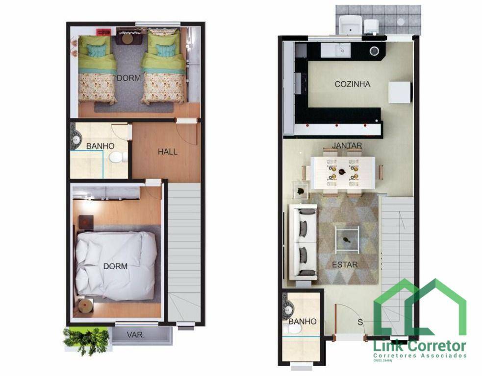 Casa de Condomínio à venda com 2 quartos, 68m² - Foto 4