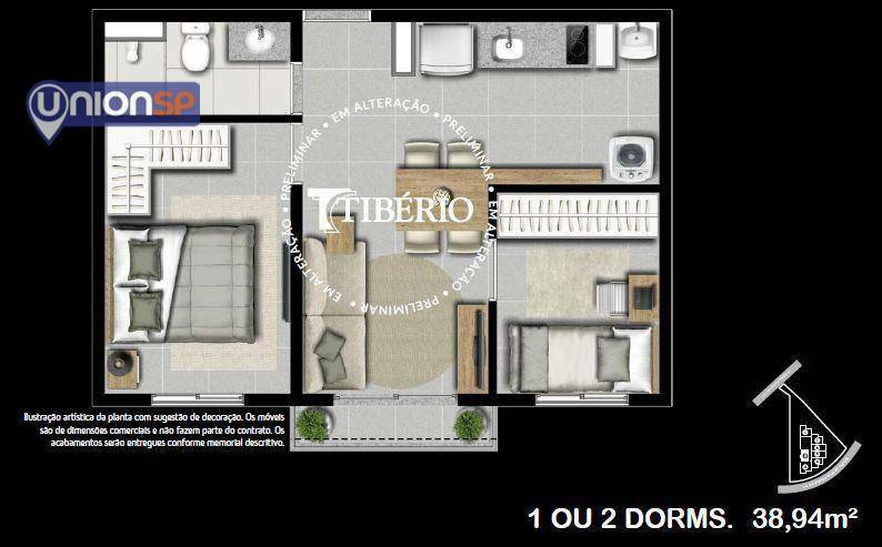 Apartamento à venda com 2 quartos, 38m² - Foto 17