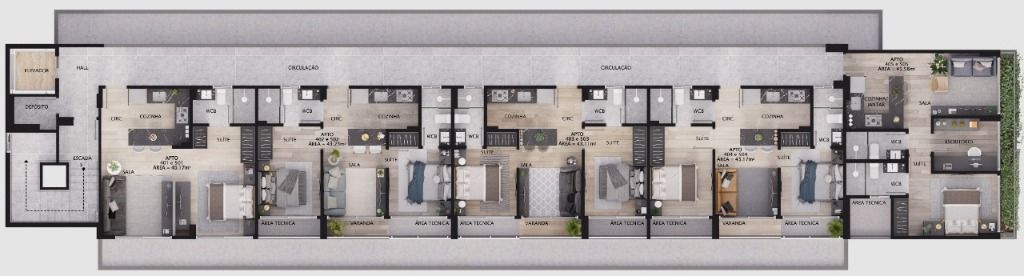 Apartamento à venda com 2 quartos, 101m² - Foto 13